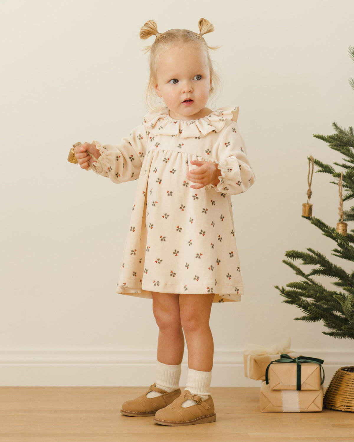 Holly Berry Velour Dress