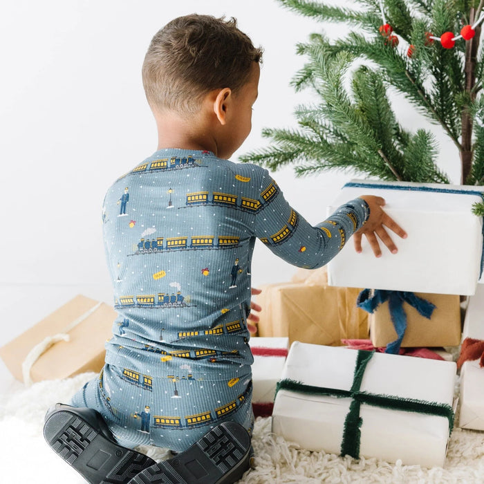 Christmas Train Bamboo Two-Piece Set