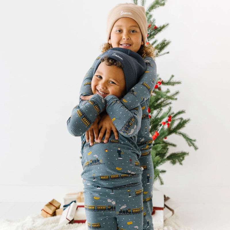 Christmas Train Bamboo Two-Piece Set