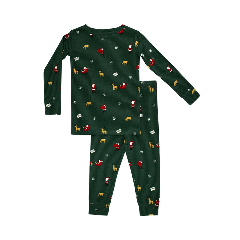 Santa Sleigh Bamboo Two-Piece Set