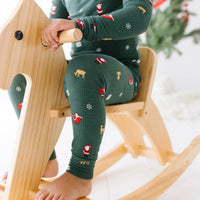 Santa Sleigh Bamboo Two-Piece Set