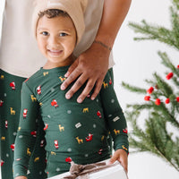 Santa Sleigh Bamboo Two-Piece Set