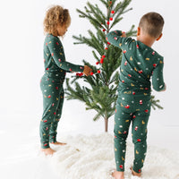 Santa Sleigh Bamboo Two-Piece Set