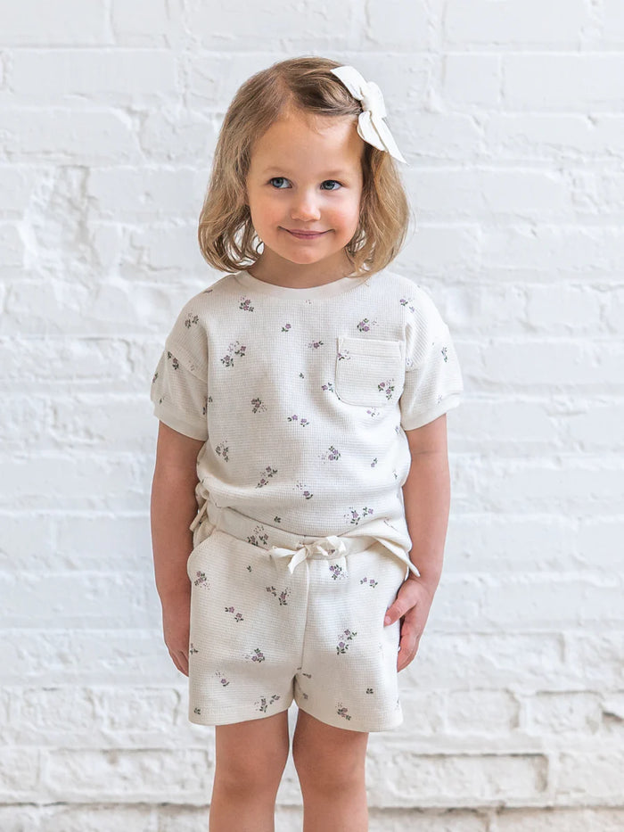 Sylva Floral Waffle Pocket Tee