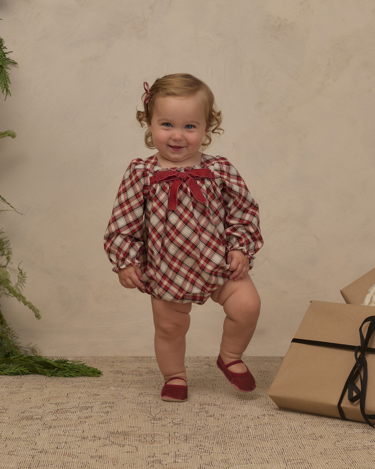 Holiday Tartan Annette Romper