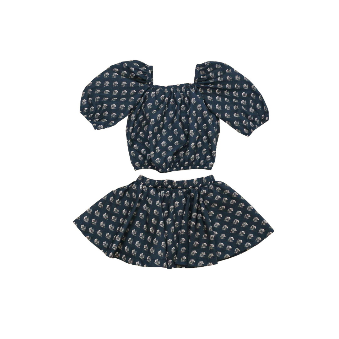 Damask Top + Skort Set