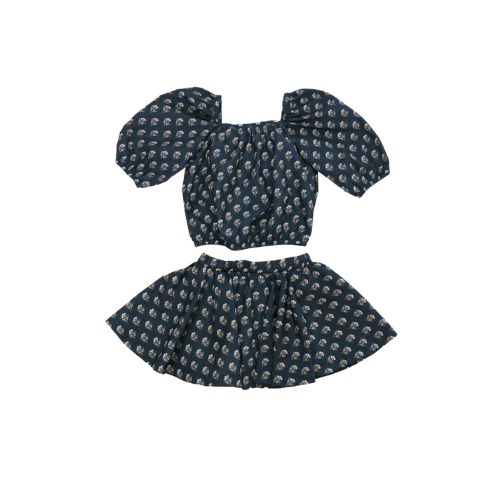Damask Top + Skort Set