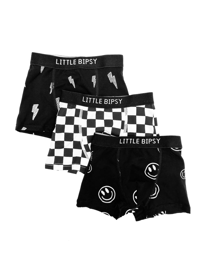 Smiley + Checkered + Bolt Boxer Brief 3-Pack