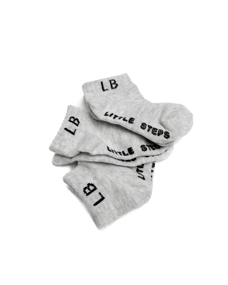 Light Heather Grey Ankle Sock 3-Pack