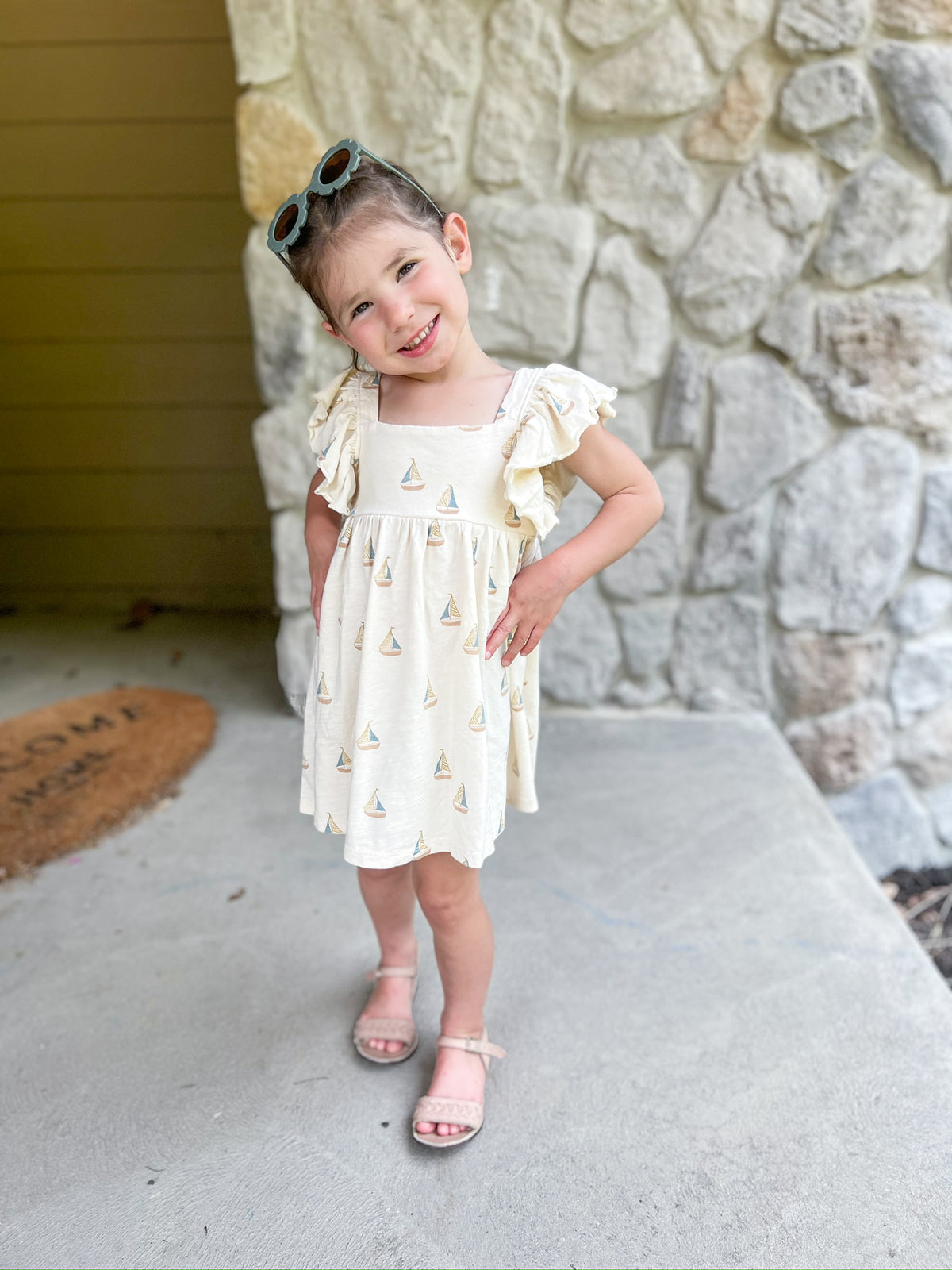 Sailboats Mariposa Dress