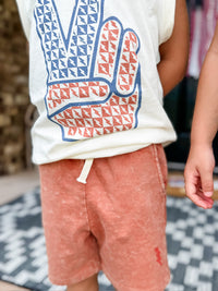 Rad, White & Blue Muscle Tee