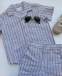 Striped Seersucker Set