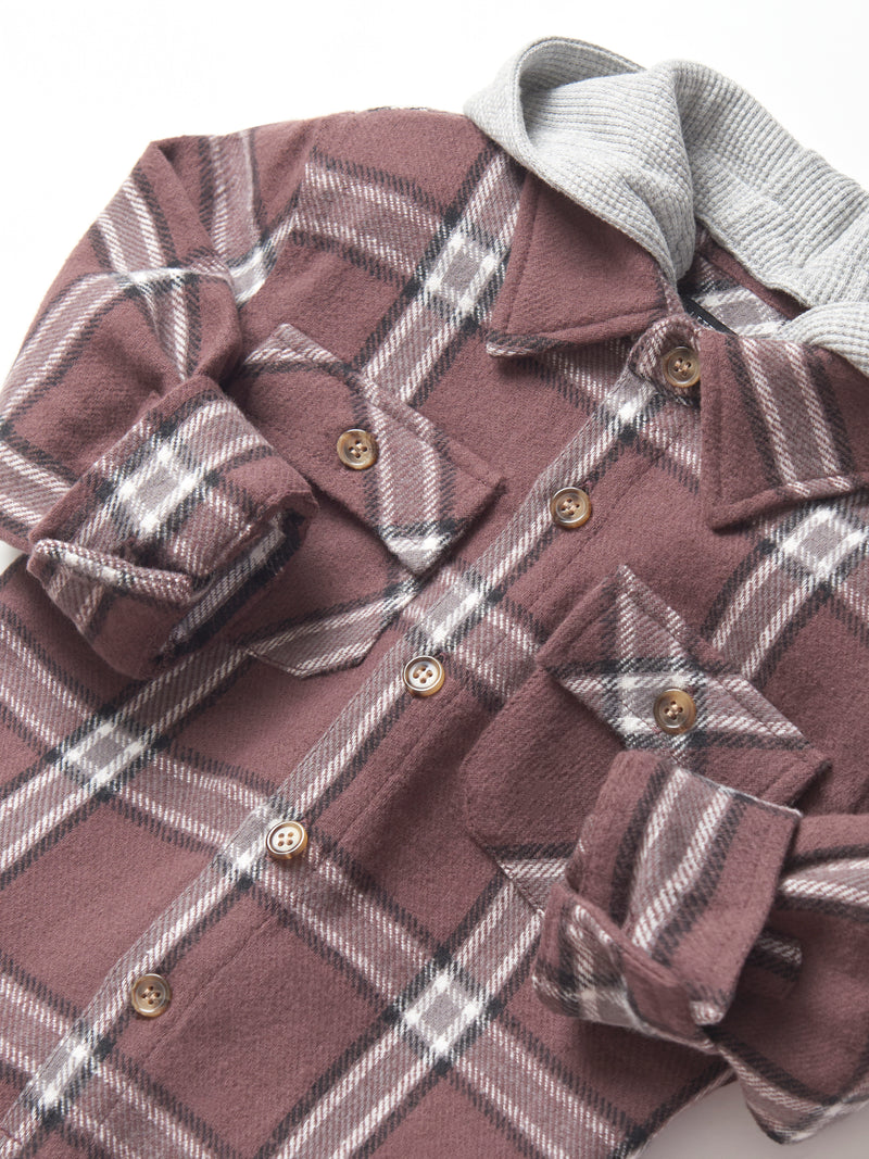 Huckleberry Hooded Flannel