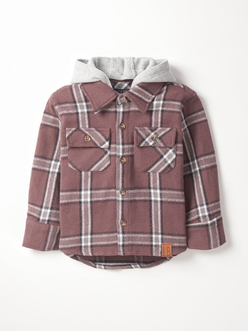 Huckleberry Hooded Flannel