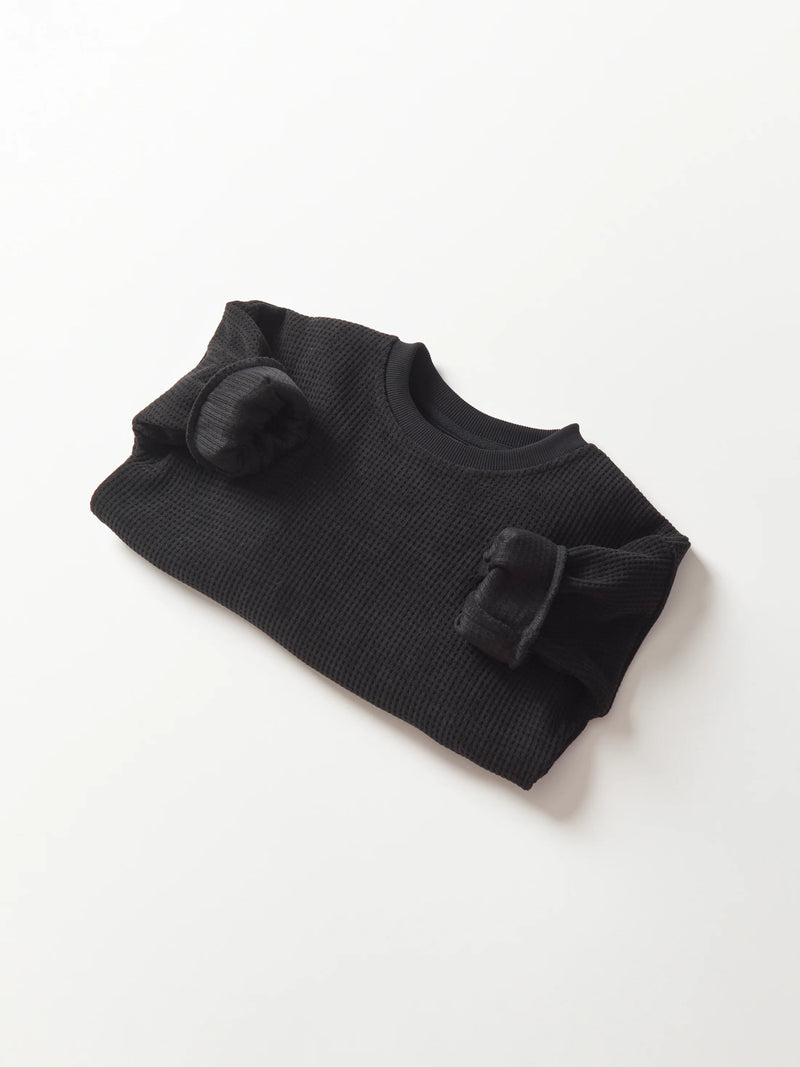 Black Waffle Crewneck