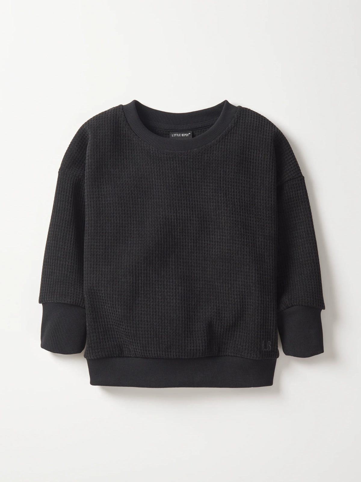 Black Waffle Crewneck