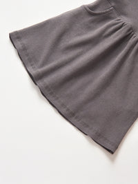 Graphite Long Sleeve Ribbed Dress