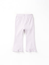 Lilac Ribbed Flare Pant