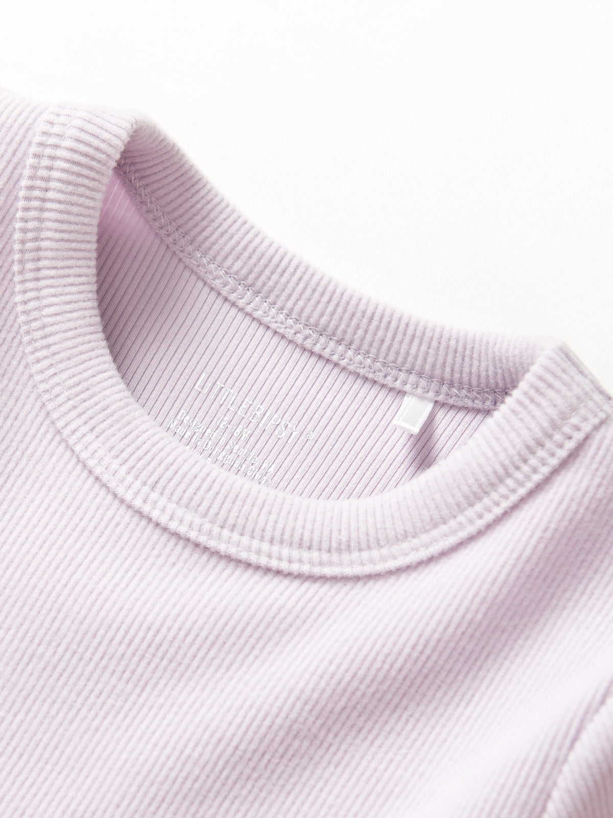 Lilac Long Sleeve Ribbed Tee