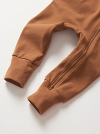 Chestnut 2-Way Zip Romper