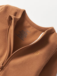 Chestnut 2-Way Zip Romper
