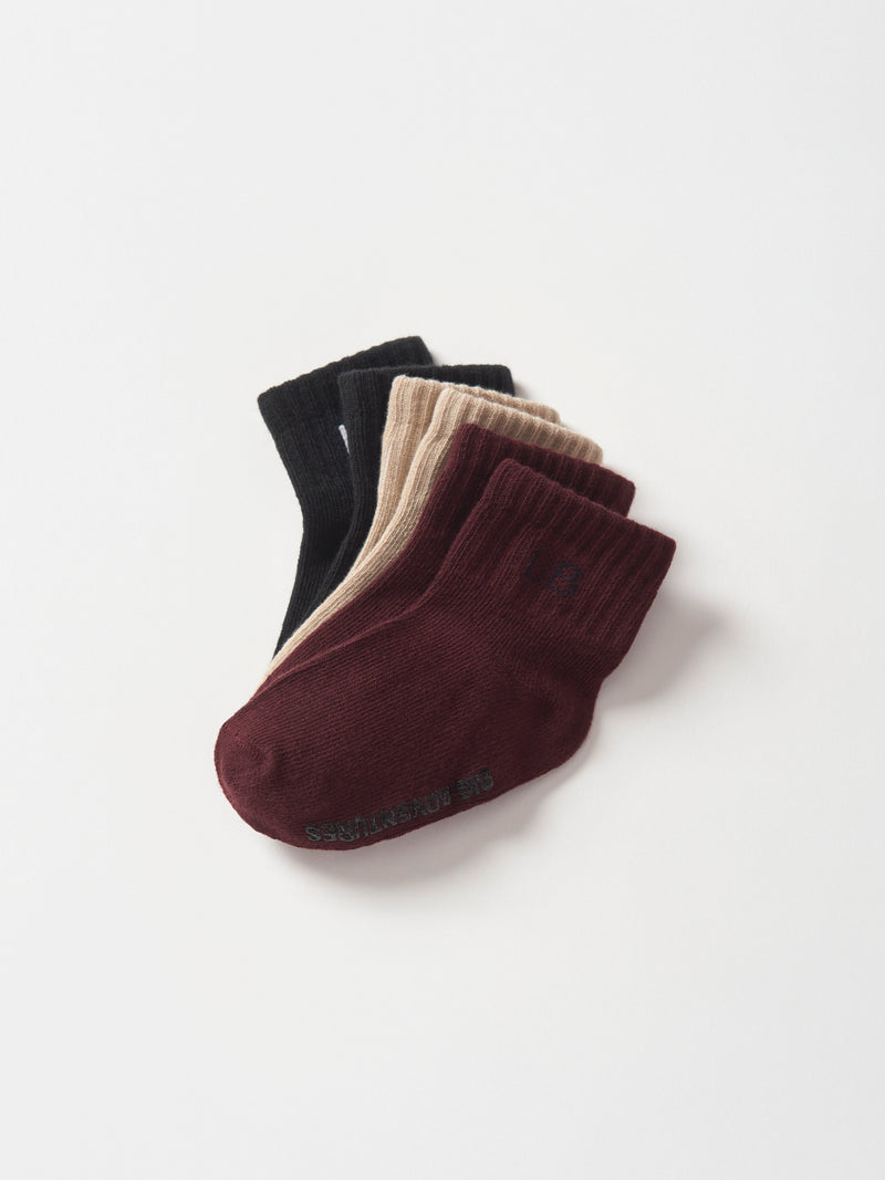 Waffle Collection Sock 3-Pack