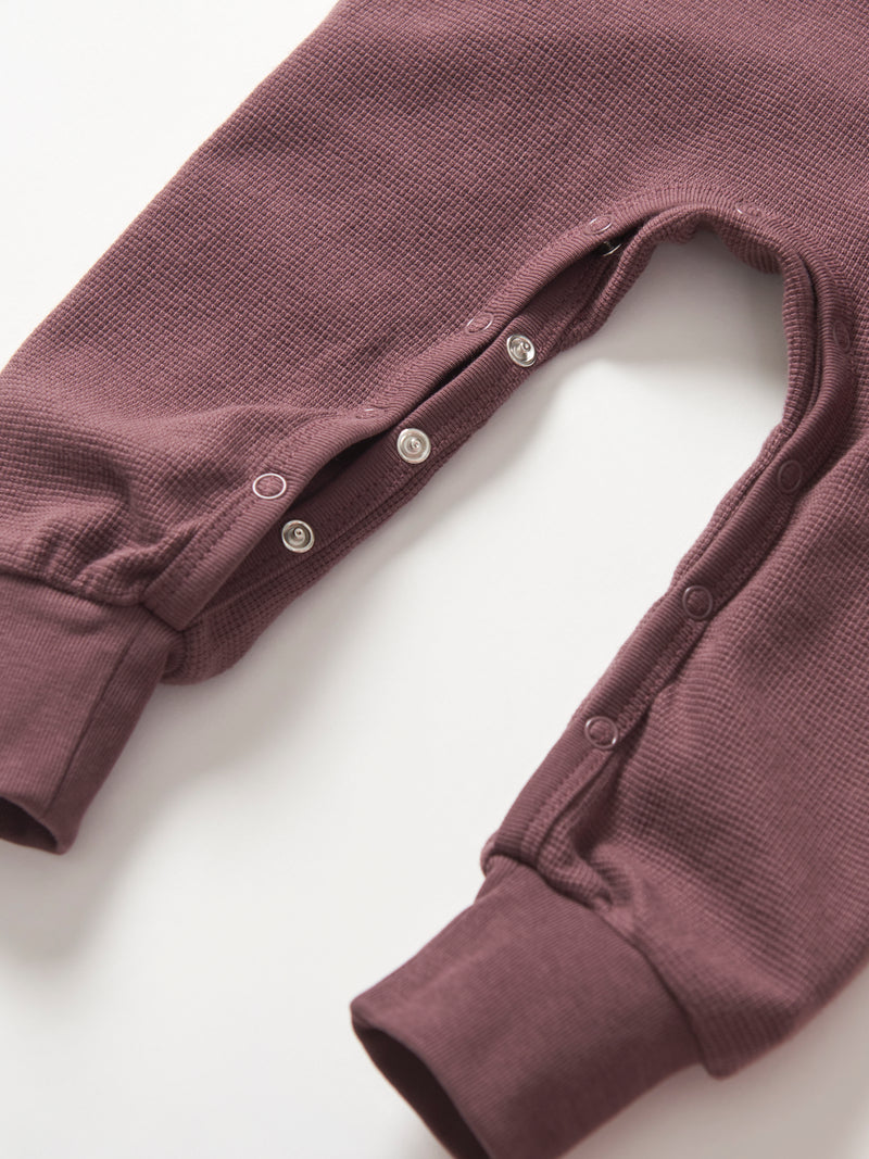 Huckleberry Waffle Romper