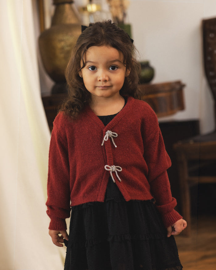 Ruby Bow Cardigan