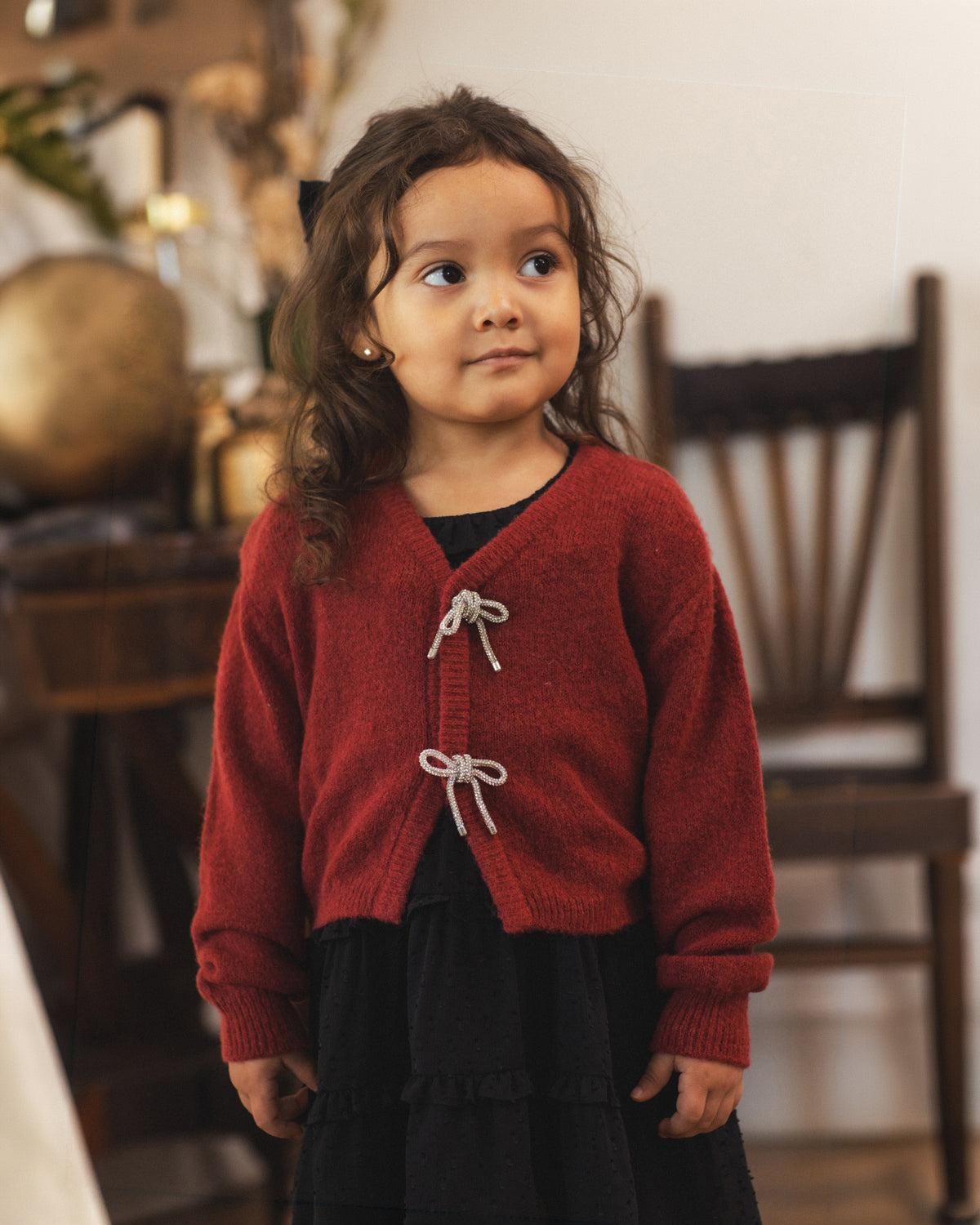 Ruby Bow Cardigan