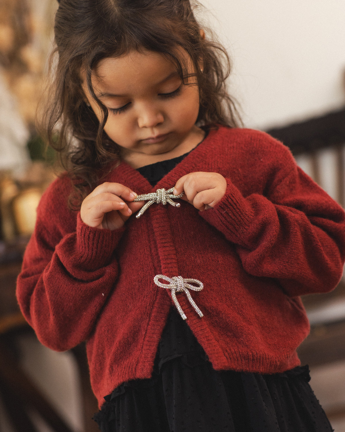 Ruby Bow Cardigan