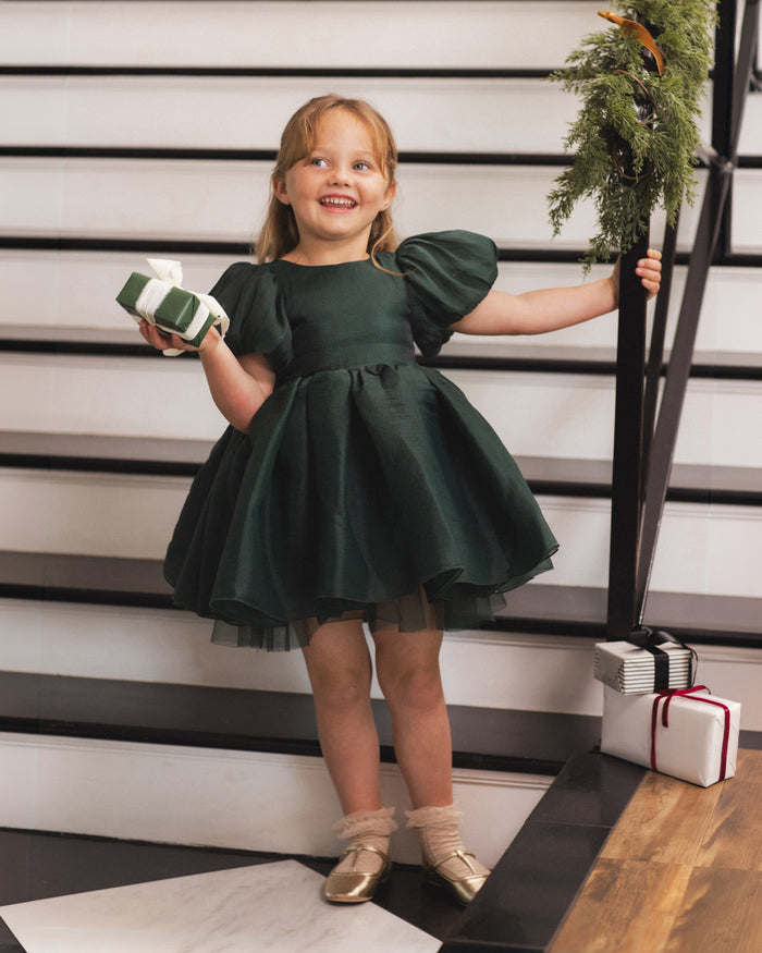 Green Shimmer Sofia Dress