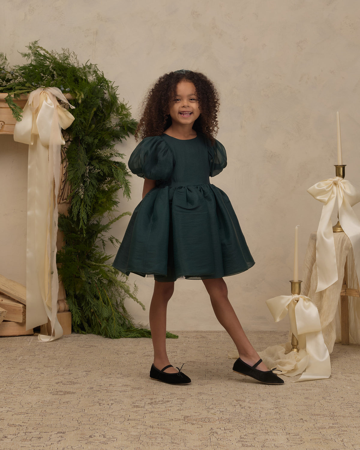 Green Shimmer Sofia Dress