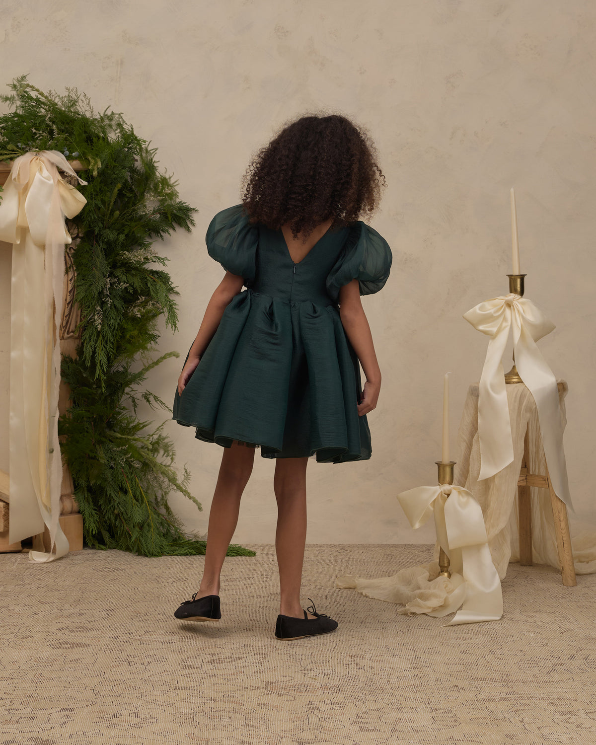 Green Shimmer Sofia Dress