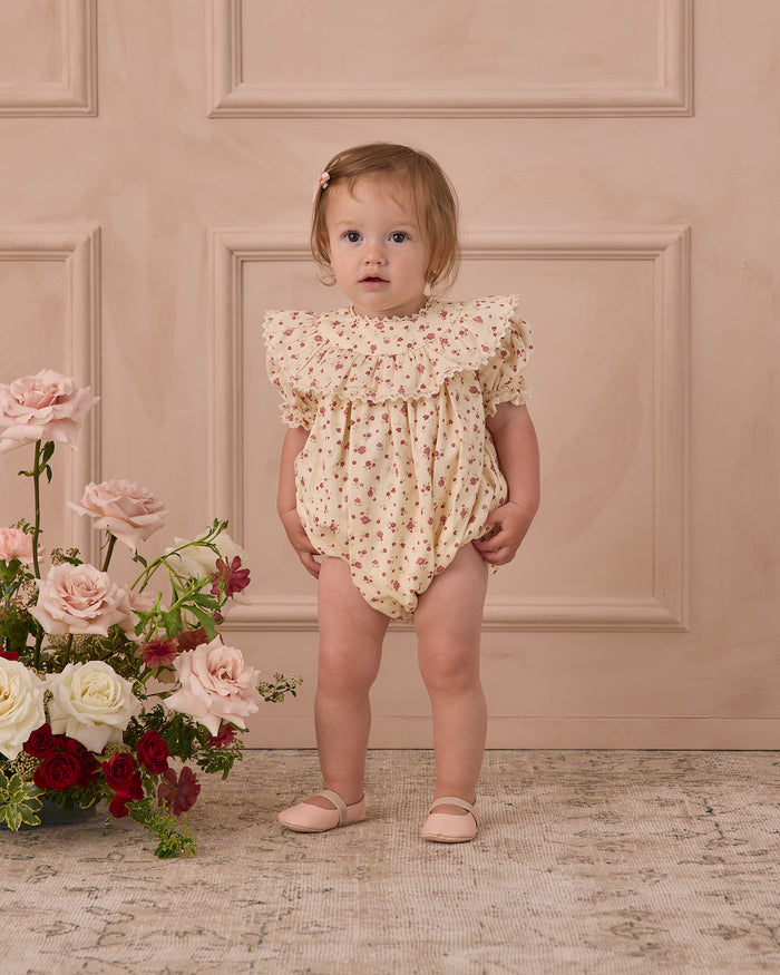 Red Floral Eva Romper