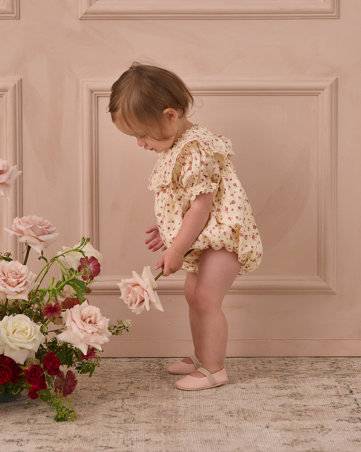 Red Floral Eva Romper