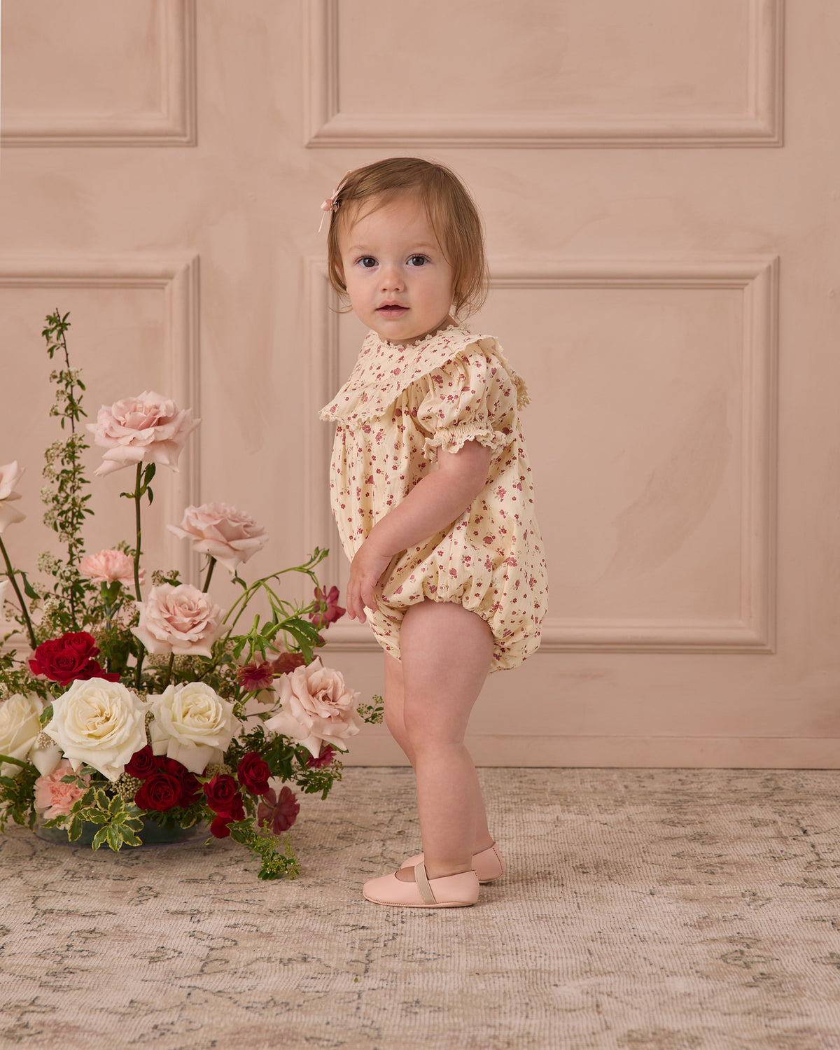 Red Floral Eva Romper