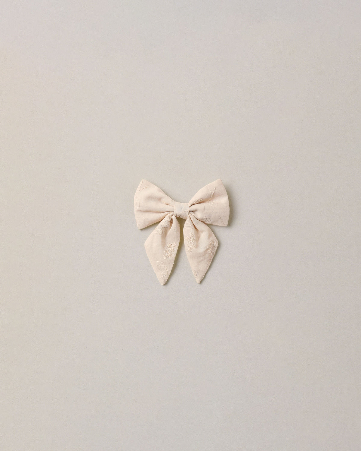 Embroidered Floral Norah Bow