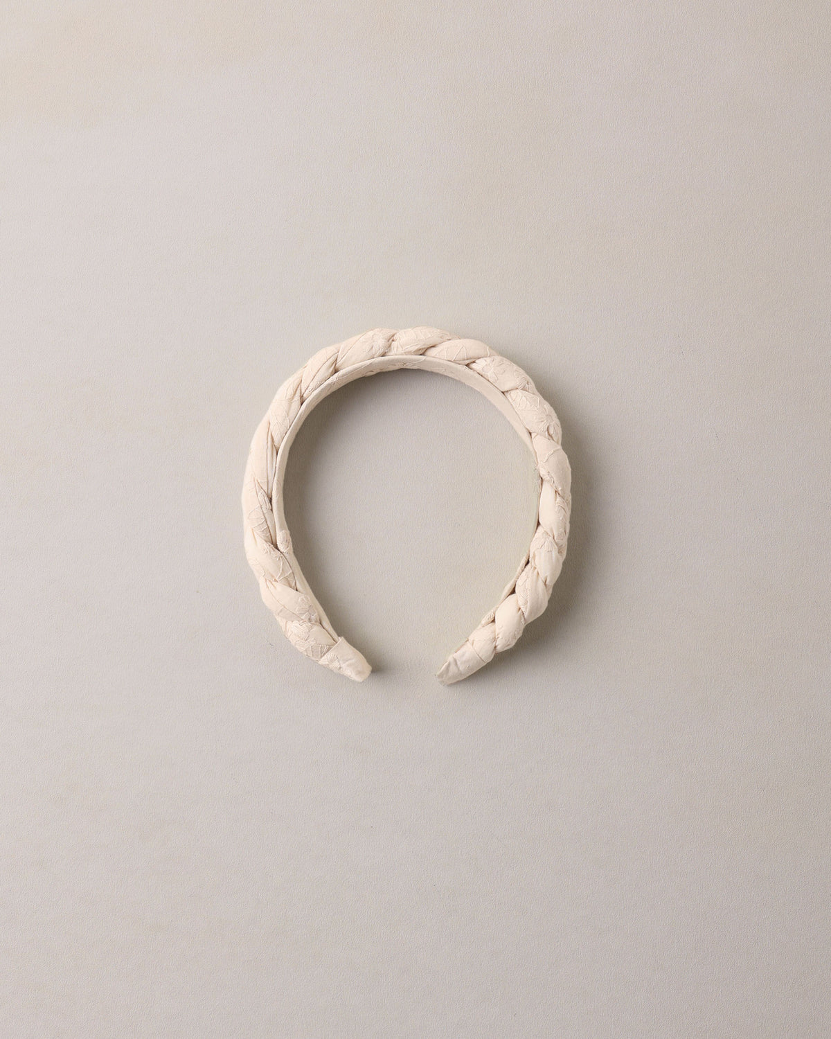 Embroidered Floral Braided Headband