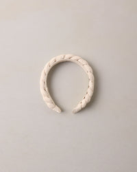 Embroidered Floral Braided Headband