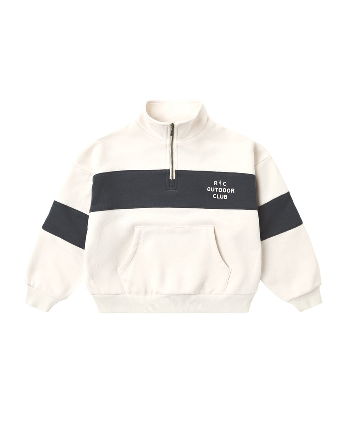 Outdoor Club Panel Stripe Half Zip