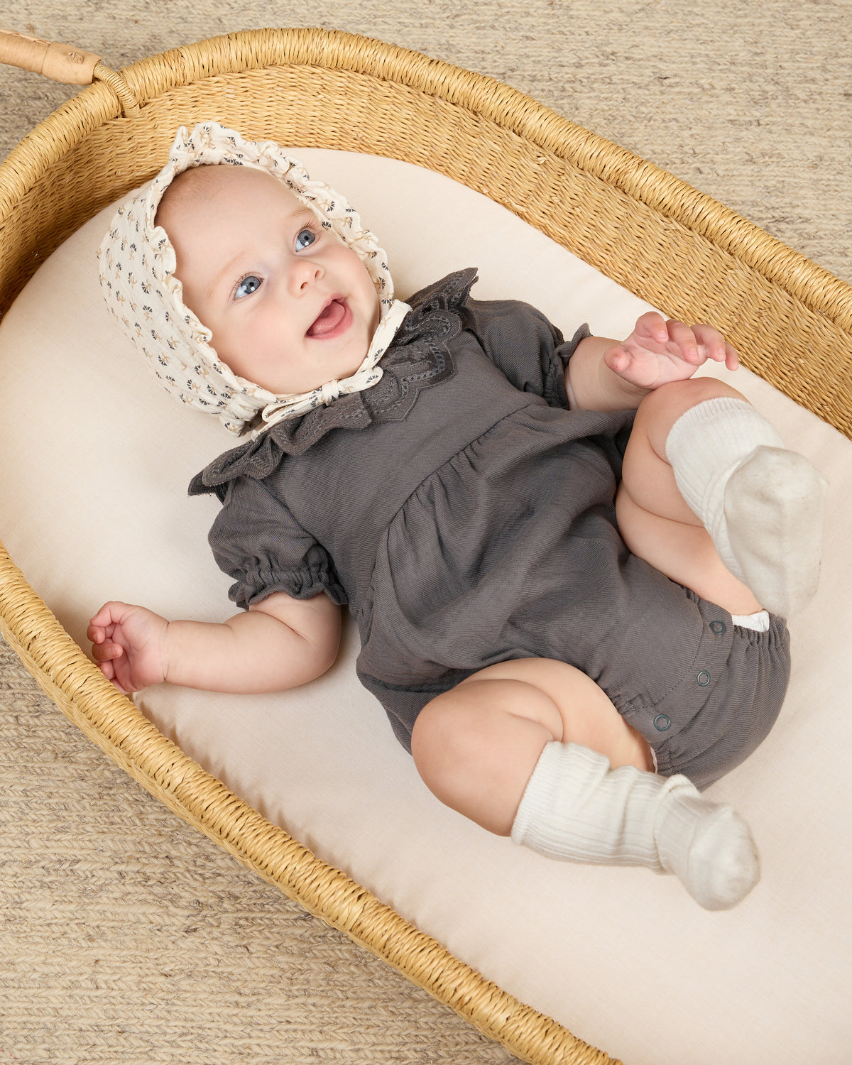 Indigo Collared Romper