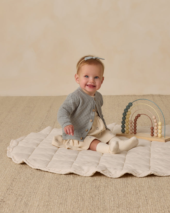 Steel Blue Knit Cardigan