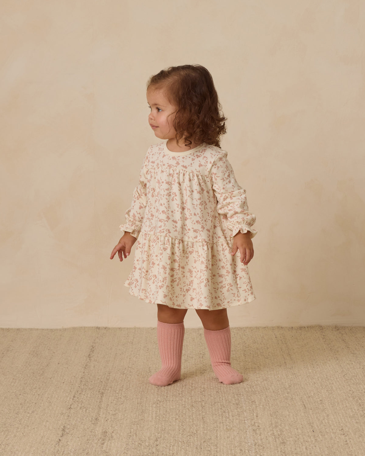 French Garden Tiered Jersey Dress