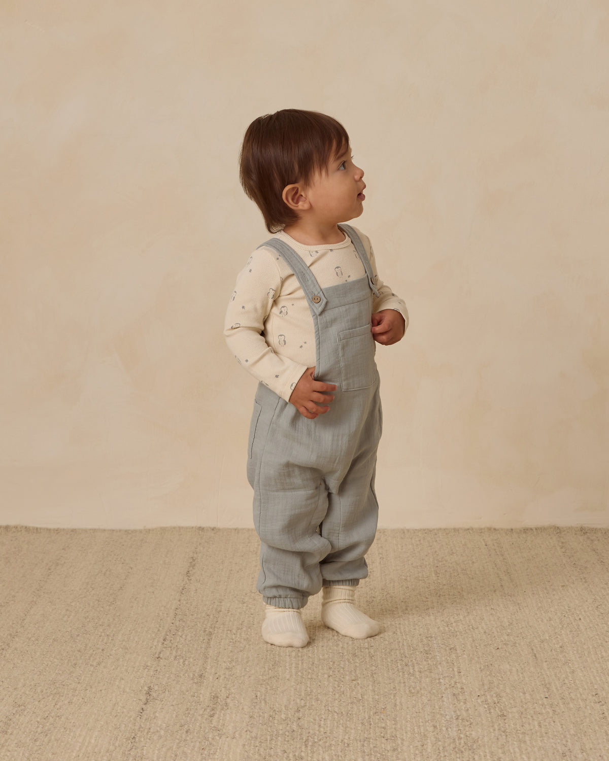 Steel Blue Baby Overall
