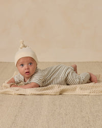 Fern Stripe Short Sleeve Jumpsuit