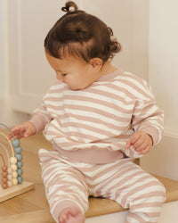 Pink Stripe Relaxed Sweatpant