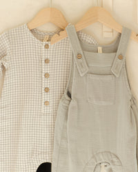Blue Gingham Woven Jumpsuit
