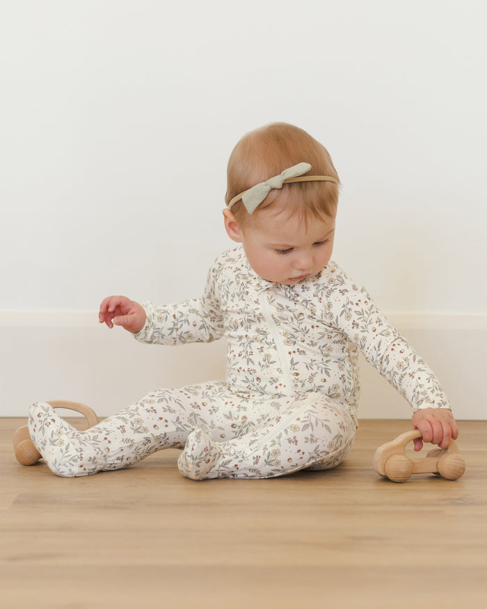 Woodland Bamboo Zip Footie