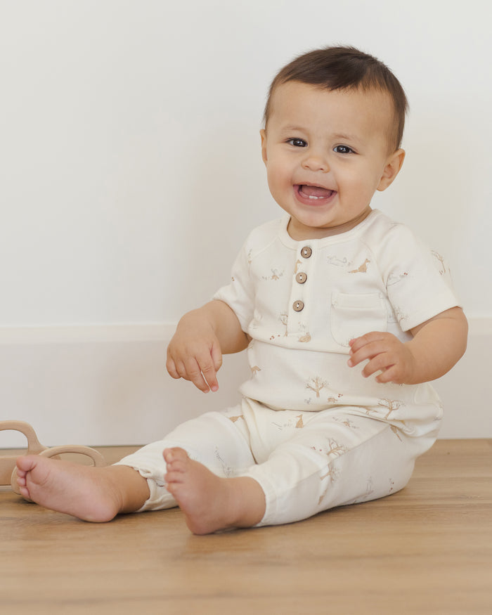 Fox Land Short Sleeve Jumpsuit