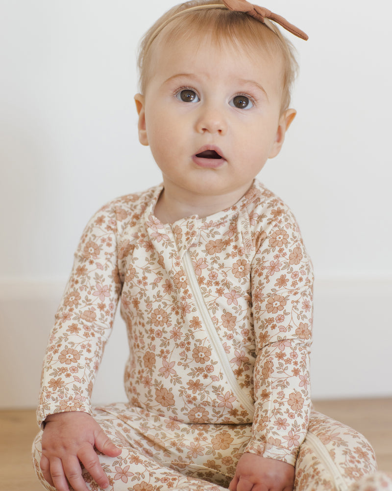 Bloom Bamboo Zip Footie